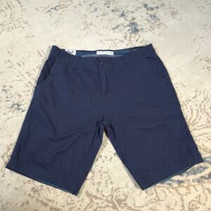 Project Raw Bermuda Shorts Dk Blue Men Size 34 Cotton Flat Front